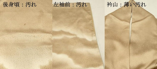 平和屋着物■訪問着　駒刺繍　絞り　雲取り花文　暈し染め　銀彩　正絹　逸品　DABH3127qp