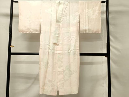 平和屋着物■長襦袢　無双仕立て　流水菊地紋　暈し染め　正絹　逸品　DABH3131qp