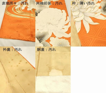 平和屋着物■豪華振袖　駒刺繍　乱菊　金彩　正絹　逸品　DABH3136qp