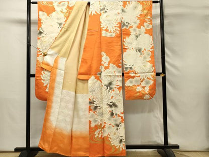 平和屋着物■豪華振袖　駒刺繍　乱菊　金彩　正絹　逸品　DABH3136qp