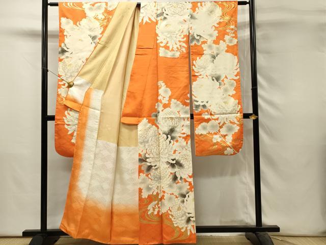 平和屋着物■豪華振袖　駒刺繍　乱菊　金彩　正絹　逸品　DABH3136qp