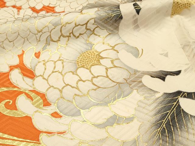 平和屋着物■豪華振袖　駒刺繍　乱菊　金彩　正絹　逸品　DABH3136qp