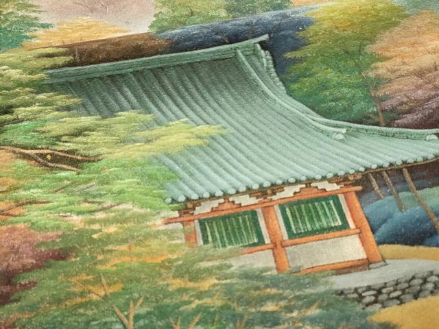平和屋着物■豪華黒留袖　作家物　神護寺　暈し染め　金彩　正絹　逸品　DABH3139qp
