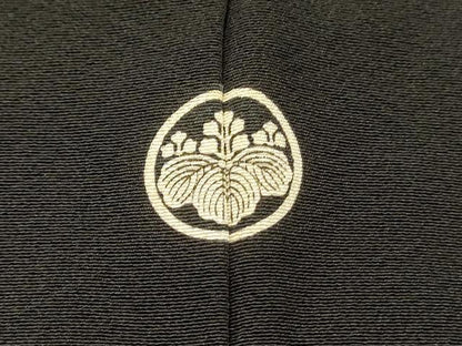 平和屋着物■豪華黒留袖　作家物　刺繍　狩猟花文　金彩　正絹　逸品　DABH3153qp