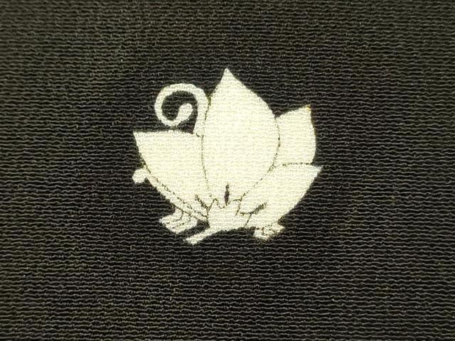 平和屋着物■豪華黒留袖　刺繍　尾長鳥花松文　金銀彩　正絹　逸品　DABH3169qp