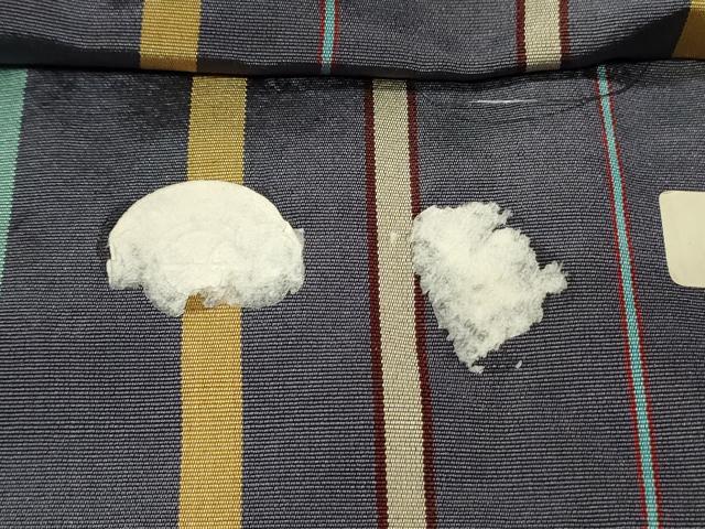 平和屋着物◎西陣　六通柄袋帯　幾何学間道　金糸　正絹　逸品　DABH3203qp
