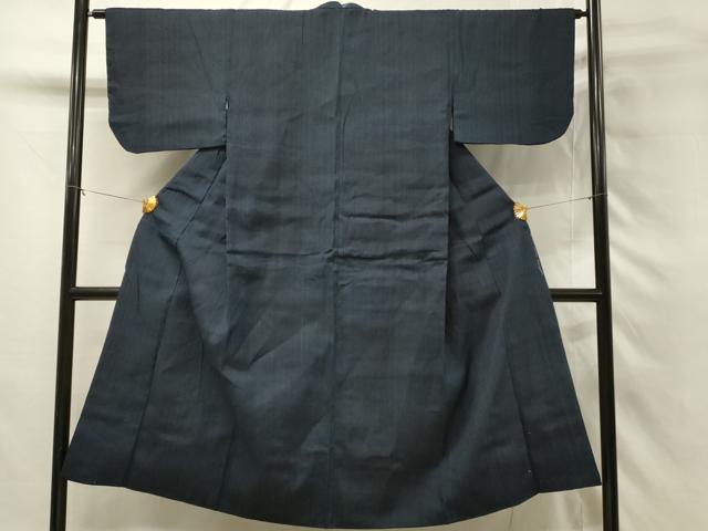 平和屋着物■男性　紬　縞　正絹　逸品　DABH3236qp
