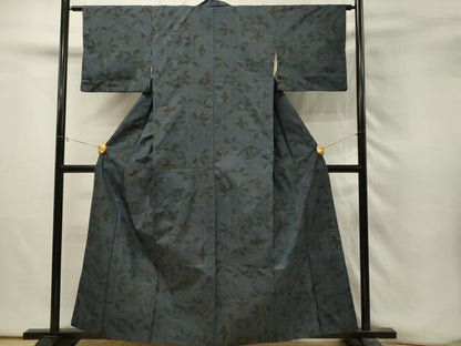平和屋着物■本場大島紬　7マルキ　枝葉文　正絹　逸品　DABH3239qp