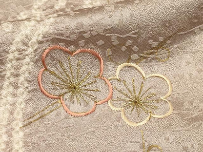 平和屋着物■訪問着　絞り　刺繍　枝花文　金彩　小田急百貨店扱い　正絹　逸品　DABH3254qp