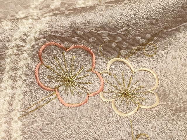 平和屋着物■訪問着　絞り　刺繍　枝花文　金彩　小田急百貨店扱い　正絹　逸品　DABH3254qp