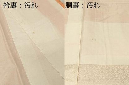 平和屋着物■上質な小紋　青海波地紋　暈し染め　正絹　逸品　DABH3264qp