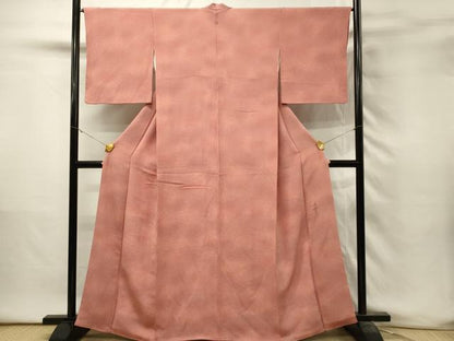 平和屋着物■上質な小紋　作家物　霞文　暈し染め　鬼しぼ縮緬　正絹　逸品　DABH3265qp