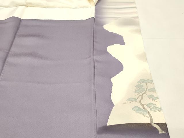 平和屋着物■豪華色留袖　遠山飛鶴松文　暈し染め　金彩　正絹　逸品　DABH3271qp