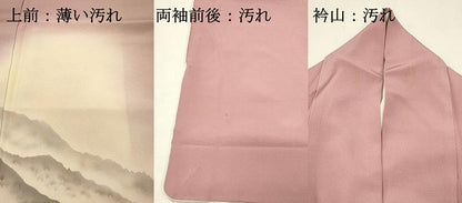 平和屋着物■訪問着　重ね山樹林文　暈し染め　正絹　逸品　DABH3272qp