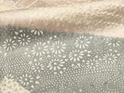 平和屋着物■訪問着　絞り　刺繍　流水花車文　正絹　逸品　DABH3294yqp