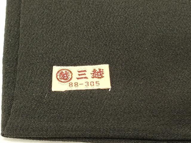 平和屋着物■豪華黒留袖　駒刺繍　鳳凰更紗花文　金彩　三越扱い　正絹　逸品　DABH3352qp