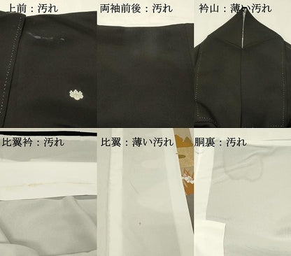 平和屋着物■豪華黒留袖　風景花文　金彩　正絹　逸品　DABH3361qp
