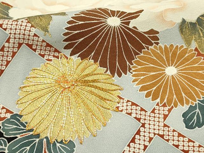 平和屋着物■豪華黒留袖　作家物　駒刺繍　籬花文　牡丹　金彩　正絹　逸品　DABH3363qp