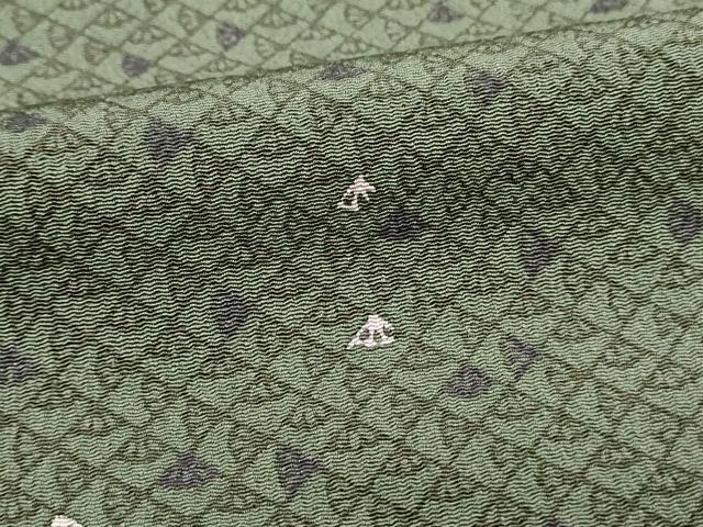 平和屋着物■上質な小紋　抽象文　みはし　反端付き　正絹　逸品　未使用　DABH3377qp