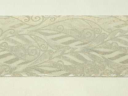 平和屋着物◎九寸名古屋帯　唐草葉文　金銀糸　正絹　逸品　DABH3422qp