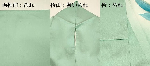 平和屋着物■訪問着　草花文　暈し染め　金糸　正絹　逸品　DABH3460qp