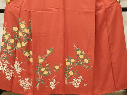 平和屋着物■訪問着　駒刺繍　枝花文　金彩　正絹　逸品　DABH3462qp