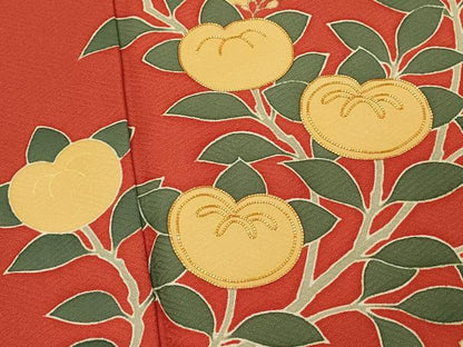 平和屋着物■訪問着　駒刺繍　枝花文　金彩　正絹　逸品　DABH3462qp