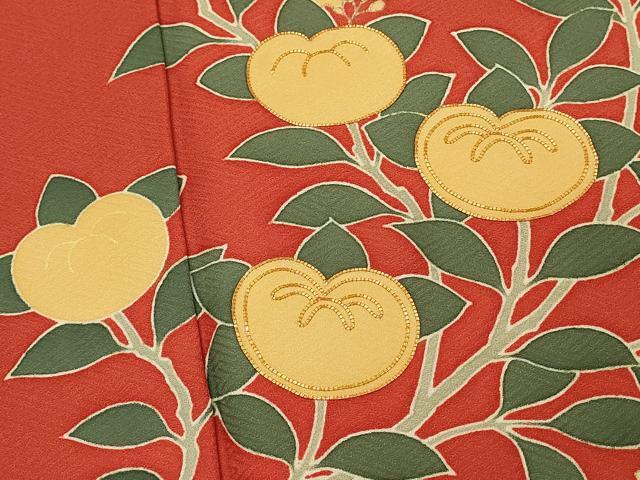平和屋着物■訪問着　駒刺繍　枝花文　金彩　正絹　逸品　DABH3462qp