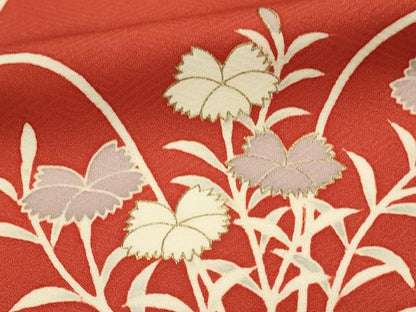 平和屋着物■訪問着　駒刺繍　枝花文　金彩　正絹　逸品　DABH3462qp