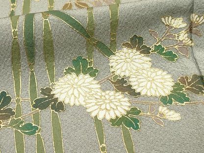 平和屋着物■豪華色留袖　駒刺繍　花車文　暈し染め　金彩　正絹　逸品　DABH3463qp