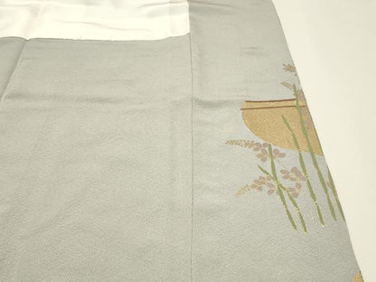 平和屋着物■豪華色留袖　駒刺繍　花車文　暈し染め　金彩　正絹　逸品　DABH3463qp