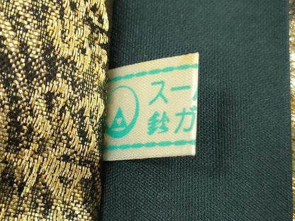 平和屋着物◎六通柄袋帯　琳派秋草松紋　金銀糸　引箔　招寿箔　鈴乃屋扱い　正絹　逸品　DABH3513qp