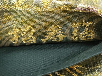 平和屋着物◎六通柄袋帯　琳派秋草松紋　金銀糸　引箔　招寿箔　鈴乃屋扱い　正絹　逸品　DABH3513qp