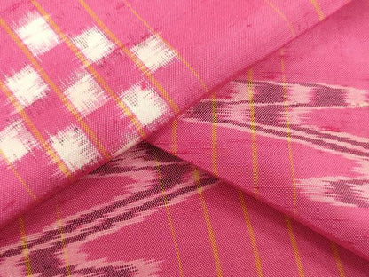 平和屋着物●本場琉球絣　紬　反物　着尺　証紙付き　逸品　未使用　DABH3533zy