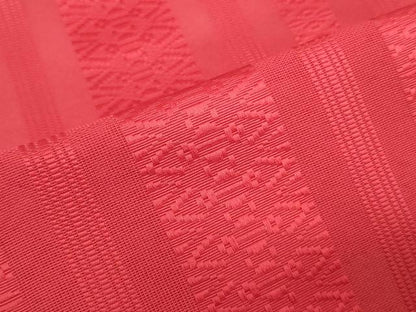 平和屋着物＊夏物　名古屋帯　帯反物　博多紗織　紗献上　深緋色　未使用　DABH3538zy