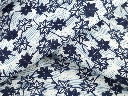 平和屋着物＊夏物　浴衣　反物　着尺　楓文　綿　逸品　未使用　DABH3558zy