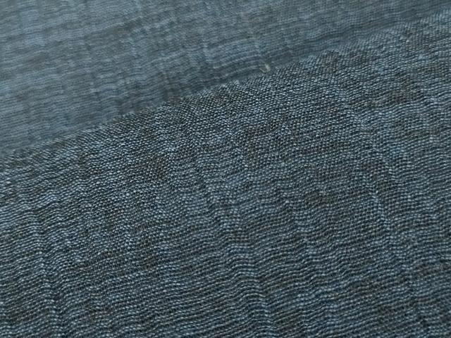 平和屋着物＊夏物　浴衣　反物　着尺　綿ちぢみ　霞文　そごう扱い　綿　逸品　未使用　DABH3561zy