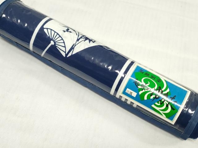 平和屋着物＊夏物　浴衣　反物　着尺　注染　団扇草花文　綿　逸品　未使用　DABH3568zy