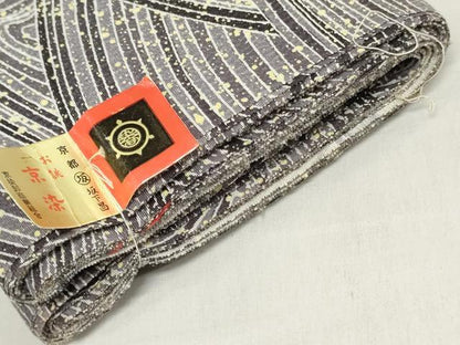 平和屋着物●小紋　反物　着尺　京染　流水文　逸品　未使用　DABH3586zy
