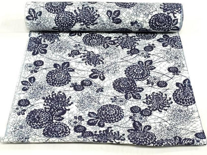 平和屋着物＊夏物　浴衣　反物　着尺　注染　舞花文　やまと誂製　綿　逸品　未使用　DABH3621zy