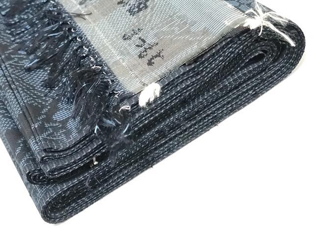 平和屋着物▼むすび大島紬　反物　着尺　たてよこ絣　亀甲花文　逸品　未使用　DABH3627zy