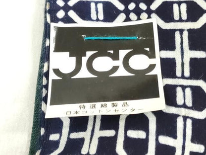 平和屋着物＊夏物　男性　浴衣　反物　着尺　桂裳　注染　幾何学文　キングサイズ　綿　逸品　未使用　DABH3698zy