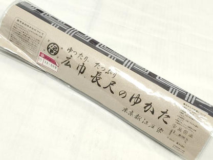 平和屋着物＊夏物　男性　浴衣　反物　着尺　注染　新江戸染　幾何学文　キングサイズ　綿　逸品　未使用　DABH3701zy