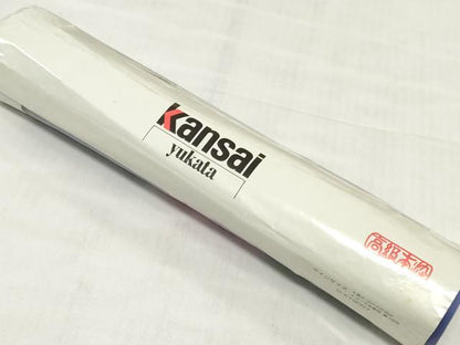 平和屋着物＊夏物　世界的ファッションデザイナー　山本寛斎　kansaiブランド　浴衣　反物　着尺　注染　枝花文 綿 逸品 未使用 DABH3716zy