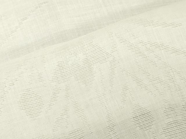 平和屋着物＊夏物　長襦袢　反物　着尺　草花文紗　生成り色　麻　逸品　未使用　DABH3718zy
