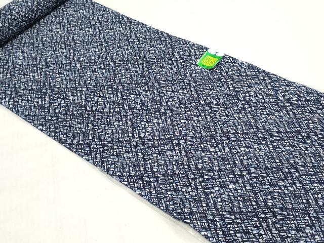 平和屋着物＊夏物　浴衣　反物　着尺　注染　抽象文様　綿　逸品　未使用　DABH3719zy