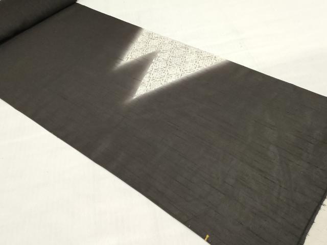 平和屋着物＊夏物　付下げ　解き反物　着尺　小千谷絹駒ぜんまい上布　霞文　逸品　DABH3721zy
