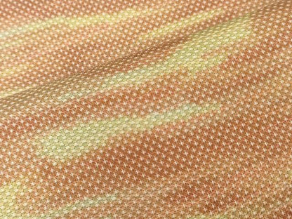平和屋着物▼紬　反物　着尺　霞文　逸品　未使用　DABH3734zy