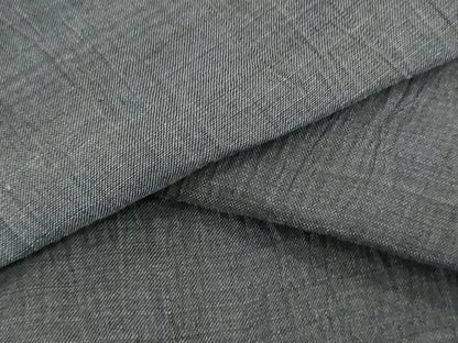 平和屋着物＊夏物　本場小千谷ちぢみ　反物　着尺　褐色　麻　逸品　未使用　DABH3739zy