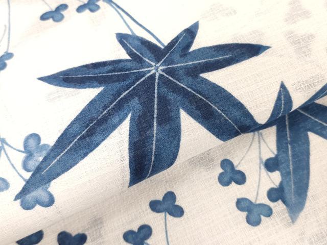 平和屋着物＊夏物　浴衣　反物　着尺　草花文　未使用　DABH3742zy